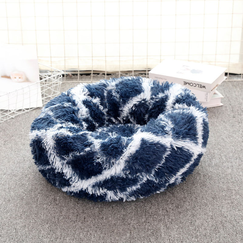 Cathouse Doghouse Large, Medium And Small Dogs Warm Plush Round Pet Bed