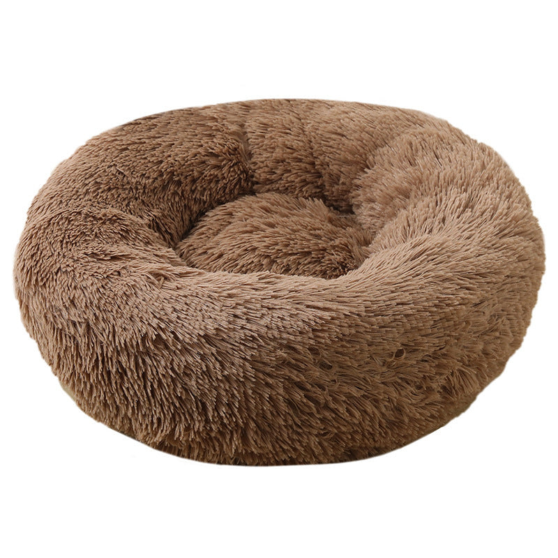 Cathouse Doghouse Large, Medium And Small Dogs Warm Plush Round Pet Bed