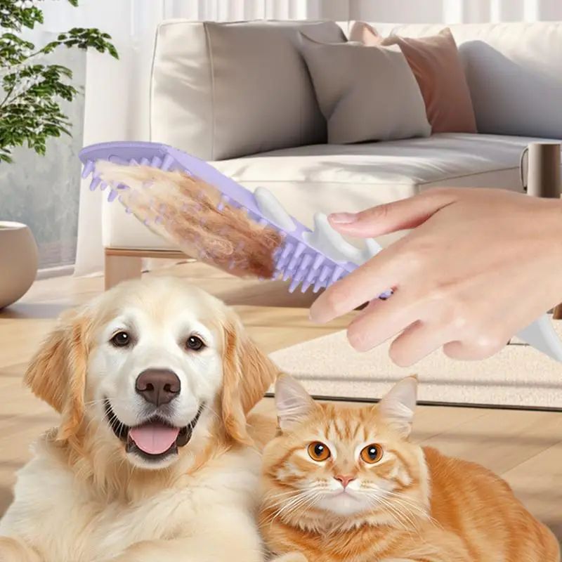 Cat Brushes For Indoor Cats Fishbone-Shaped Kitten Brush