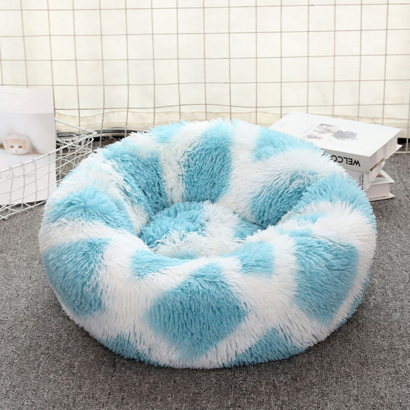 Cathouse Doghouse Large, Medium And Small Dogs Warm Plush Round Pet Bed