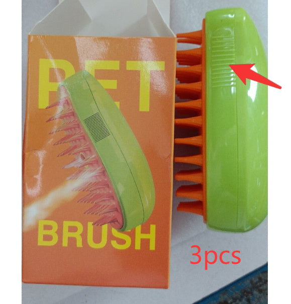 3 In 1 Cat Steam Brush Steamy Dog Brush Electric Spray