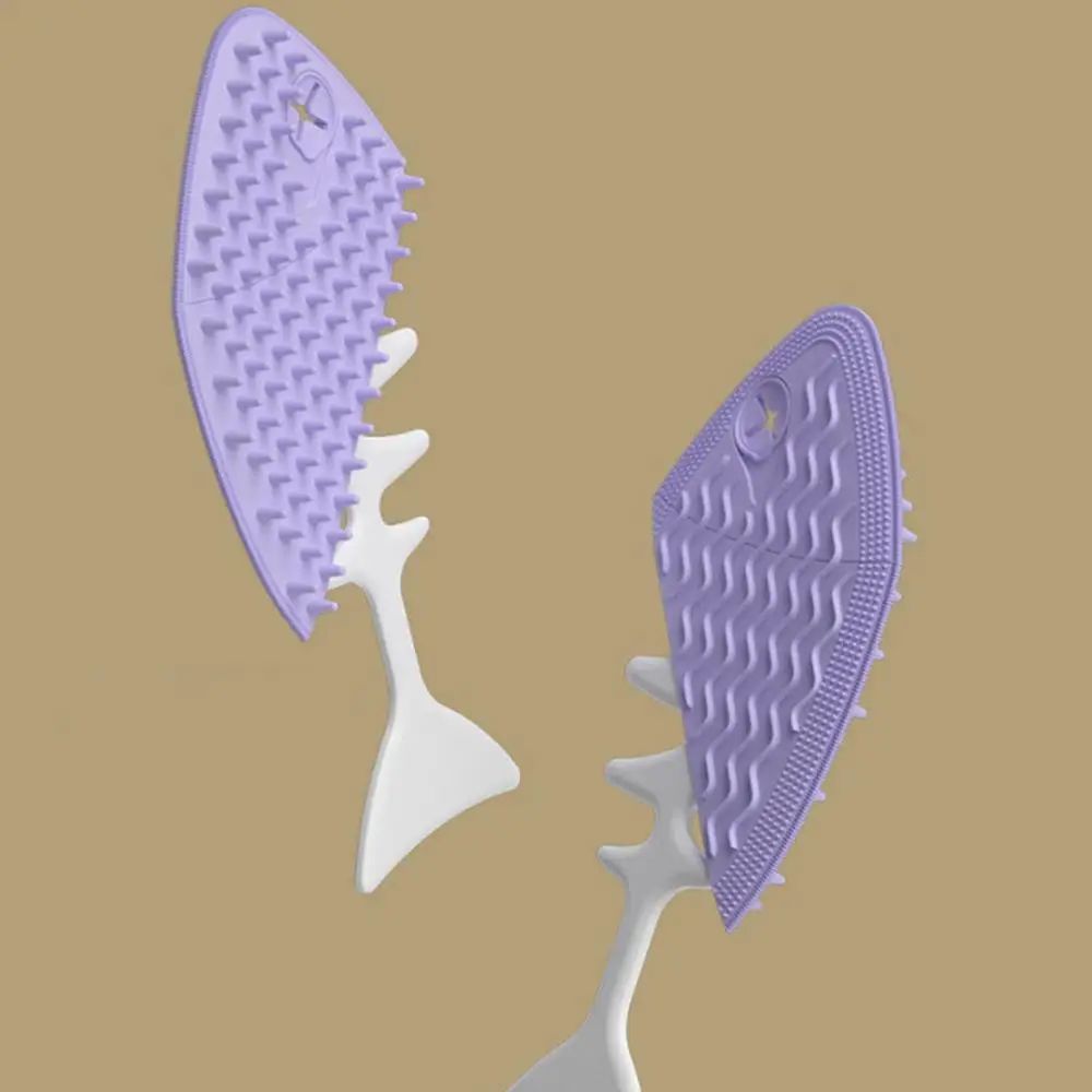 Cat Brushes For Indoor Cats Fishbone-Shaped Kitten Brush