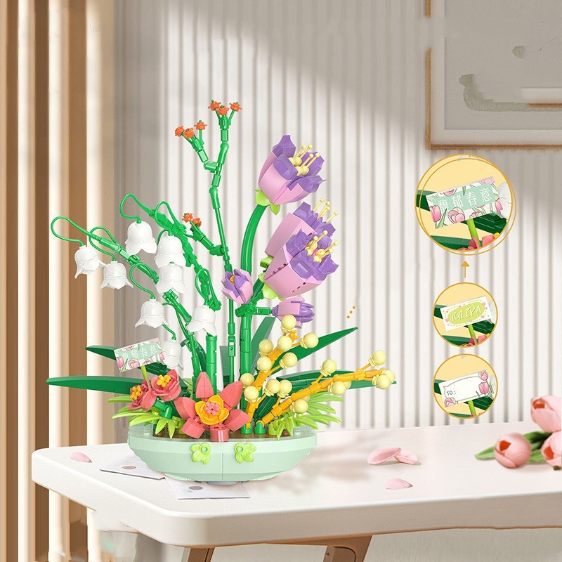 Small Particle Assembled Building Blocks For Children's Toys